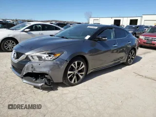 2017 Nissan Maxima SV with VIN 1N4AA6AP8HC429032, listed as a Copart auction lot 46341095 with 0 mi miles and Salvage Title. Bid and sale history available at carsss.com. Image 1.