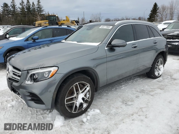 2019 Mercedes-Benz GLC with VIN WDC0G4KB6KV127062, listed as a Copart auction lot 45377955 with 114,803 mi miles and Clean Title. Bid and sale history available at carsss.com. Image 1.