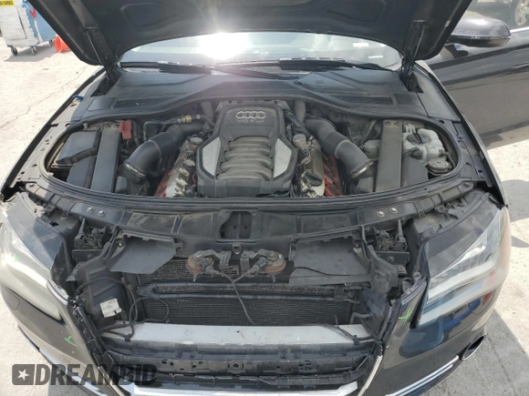 2011 Audi A8 with VIN WAURVAFD2BN004871, listed as a Copart auction lot 55208355 with 167,356 mi miles and Salvage title. Bid and sale history available at DreamBid. Image 11.