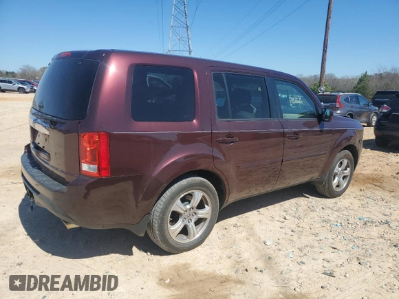 2013 Honda Pilot EX-L with VIN 5FNYF3H57DB018103, listed as a Copart auction lot 50293905 with 168,833 mi miles and Salvage Title. Bid and sale history available at carsss.com. Image 3.
