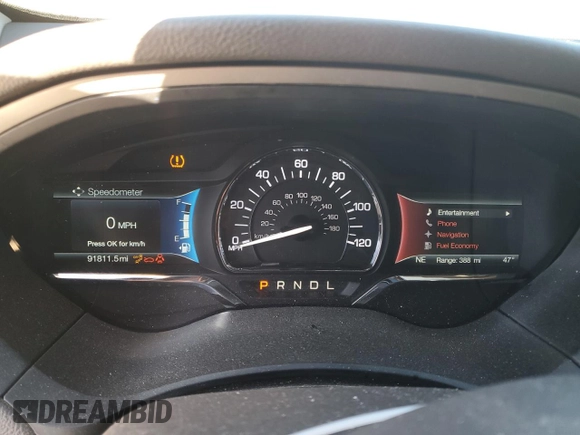2019 Lincoln MKZ Hybrid Reserve II z VIN 3LN6L5MUXKR602589, wystawiony jako Copart lot #49489545 z przebiegiem 91 811 mil mil oraz Szkoda całkowita • Salvage title. Historia ofert i sprzedaży dostępna na DreamBid. Obrazek 9.