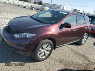 2014 Nissan Murano SV with VIN JN8AZ1MUXEW418975, listed as a Copart auction lot 44409704 with 100,336 mi miles and Salvage Title. Bid and sale history available at carsss.com. Image 1.