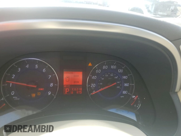 2011 Infiniti FX with VIN JN8AS1MW5BM141925, listed as a Copart auction lot 54374825 with 336,318 mi miles and Salvage title. Bid and sale history available at DreamBid. Image 9.