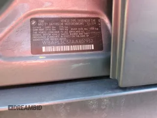 2010 BMW 3 Series 335i xDrive with VIN WBAPL3C57AA407952, listed as a Copart auction lot 85510004 with 128,631 mi miles and Salvage title. Bid and sale history available at DreamBid. Image 12.