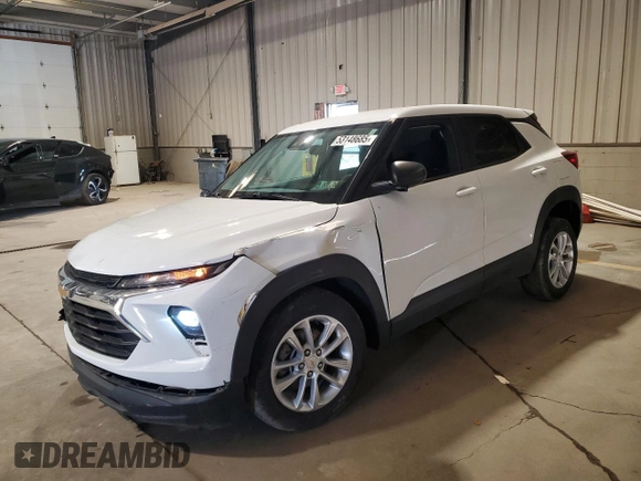 2024 Chevrolet TrailBlazer LS with VIN KL79MNSL5RB042940, listed as a Copart auction lot 53148685 with 23,294 mi miles and Salvage Title. Bid and sale history available at DreamBid. Image 1.