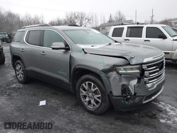 2020 GMC Acadia SLT with VIN 1GKKNULS7LZ190107, listed as a IAAI auction lot 41574428 with 74,613 mi miles and . Bid and sale history available at DreamBid. Image 1.