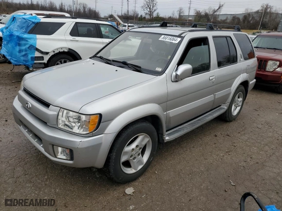 2003 Infiniti QX4 Luxury with VIN JNRDR09Y03W304236, listed as a Copart auction lot 86816064 with 140810 miles and Clean Title. Bid and sale history available at carsss.com. Image 1.
