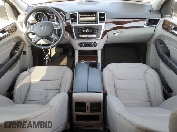 2015 Mercedes-Benz M 350 with VIN 4JGDA5HB2FA555743, listed as a Copart auction lot 65165695 with 147,152 mi miles and Salvage title. Bid and sale history available at DreamBid. Image 8.