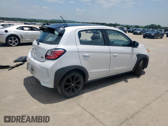 2023 Mitsubishi Mirage Black Edition с VIN ML32AWHJ7PH001487, выставлен на аукционе Copart как лот 59684945 с пробегом 39 160 миль миль и Списание • Salvage title. История ставок и продаж доступна на DreamBid. Изображение 3.