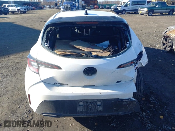 2021 Toyota Corolla Hatchback SE with VIN JTND4MBE7M3141993, listed as a Copart auction lot 73617514 with 20,029 mi miles and Salvage Title. Bid and sale history available at carsss.com. Image 6.