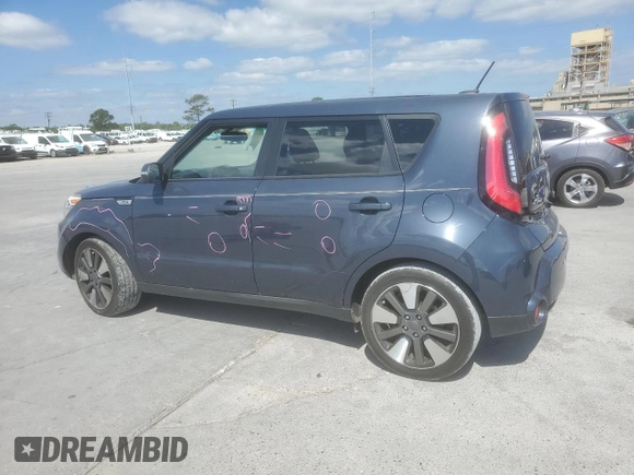 2015 Kia Soul + with VIN KNDJX3A52F7210188, listed as a Copart auction lot 52477975 with 92,843 mi miles and Salvage Title. Bid and sale history available at DreamBid. Image 2.