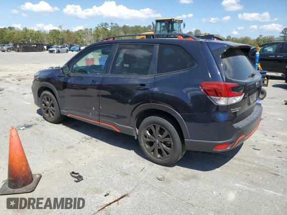 2021 Subaru Forester Sport with VIN JF2SKARC8MH492937, listed as a Copart auction lot 50206965 with 32,466 mi miles and Salvage Title. Bid and sale history available at carsss.com. Image 2.