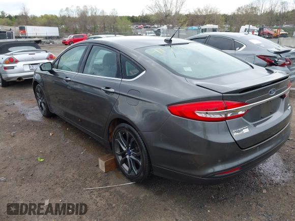 2018 Ford Fusion SE with VIN 3FA6P0HD5JR255697, listed as a IAAI auction lot 41902557 with 118,110 mi miles. Bid and sale history available at carsss.com. Image 3.