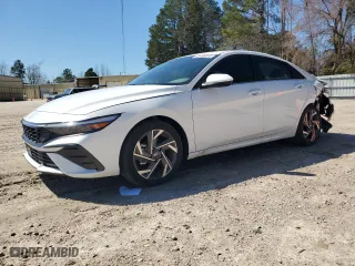 2025 Hyundai Elantra SEL Convenience with VIN KMHLS4DG3SU856356, listed as a Copart auction lot 49180015 with 2,185 mi miles and Salvage Title. Bid and sale history available at carsss.com. Image 1.