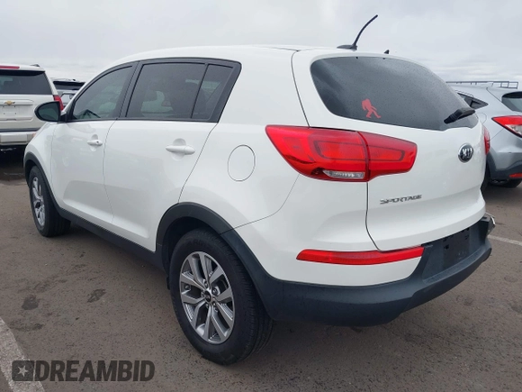 2015 Kia Sportage LX with VIN KNDPB3AC4F7741528, listed as a IAAI auction lot 41803355 with 60,139 mi miles and . Bid and sale history available at carsss.com. Image 3.