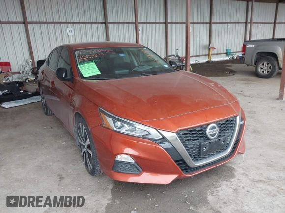 2020 Nissan Altima SR with VIN 1N4BL4CVXLN313438, listed as a IAAI auction lot 41596492 with 53,460 mi miles and . Bid and sale history available at carsss.com. Image 1.