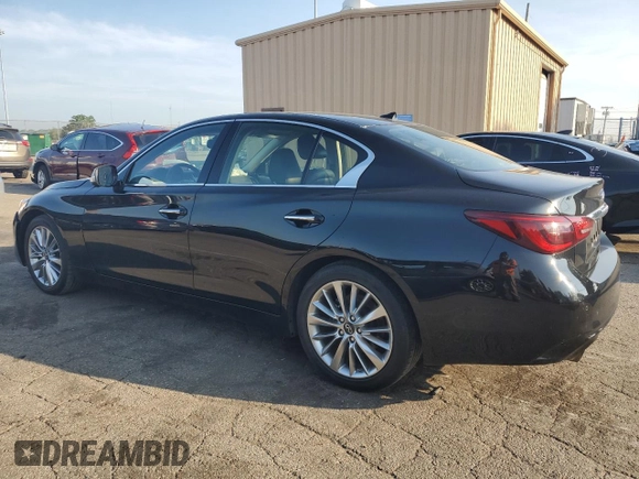 2021 Infiniti Q50 Luxe с VIN JN1EV7BP6MM707714, выставлен на аукционе Copart как лот 66133695 с пробегом 96 010 миль миль и Чистый • Clean title. История ставок и продаж доступна на DreamBid. Изображение 2.