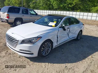 2016 Hyundai Genesis 3.8L z VIN KMHGN4JE5GU107318, wystawiony jako IAAI lot #42046138 z przebiegiem 103 200 mil mil oraz . Historia ofert i sprzedaży dostępna na DreamBid. Obrazek 2.