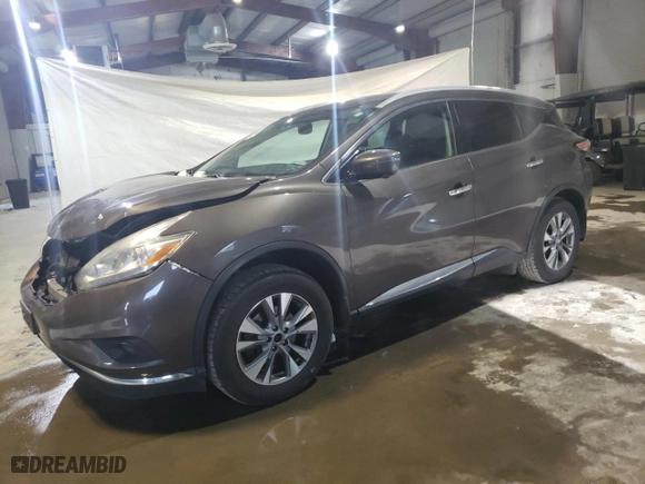 2017 Nissan Murano SL with VIN 5N1AZ2MH5HN171911, listed as a Copart auction lot 41733455 with 175,996 mi miles and Salvage Title. Bid and sale history available at carsss.com. Image 1.