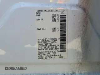 2022 Nissan LEAF SV Plus with VIN 1N4BZ1CV7NC552764, listed as a Copart auction lot 53708515 with 25,294 mi miles and Salvage title. Bid and sale history available at DreamBid. Image 12.