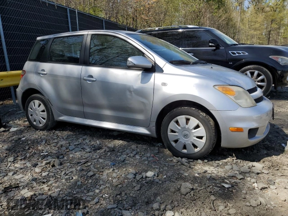 2006 Scion xA with VIN JTKKT624960164433, listed as a Copart auction lot 53754545 with 218,026 mi miles and Salvage Title. Bid and sale history available at carsss.com. Image 4.