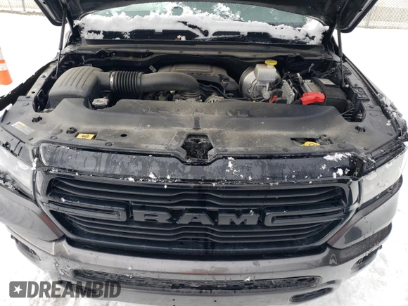 2021 Ram 1500 Big Horn with VIN 1C6SRFBT0MN827313, listed as a Copart auction lot 46111655 with 39,451 mi miles and Salvage Title. Bid and sale history available at carsss.com. Image 11.