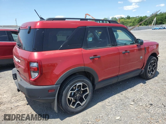 2021 Ford Bronco Sport Big Bend with VIN 3FMCR9B61MRB30797, listed as a Copart auction lot 58415845 with 45,634 mi miles and Salvage title. Bid and sale history available at DreamBid. Image 3.