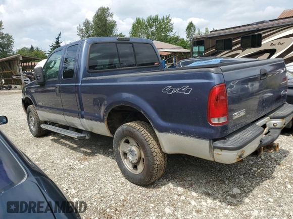2005 Ford F-250 XL with VIN 1FTSX21P95EC04477, listed as a Copart auction lot 60419475 with Not provided miles and Salvage title. Bid and sale history available at DreamBid. Image 2.