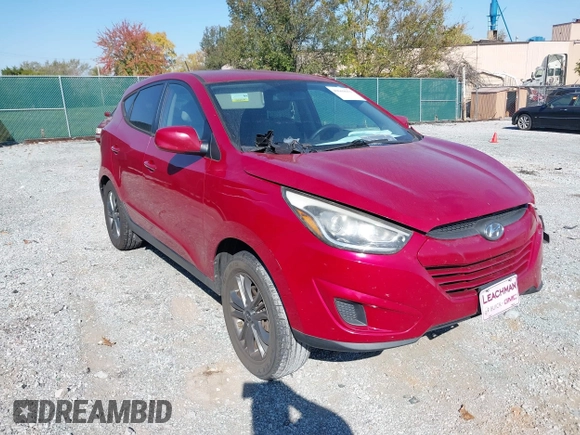 2015 Hyundai Tucson GLS with VIN KM8JT3AF9FU111854, listed as a IAAI auction lot 40669653 with 131,129 mi miles and . Bid and sale history available at DreamBid. Image 1.