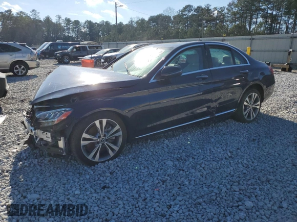 2021 Mercedes-Benz C 300 with VIN W1KWF8EB4MR606541, listed as a Copart auction lot 83422864 with 40,409 mi miles and Salvage Title. Bid and sale history available at carsss.com. Image 1.