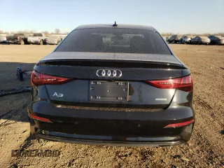 2023 Audi A3 Premium with VIN WAUGUDGY8PA143785, listed as a Copart auction lot 76921593 with 1,475 mi miles. Bid and sale history available at carsss.com. Image 6.