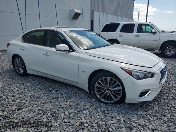 2020 Infiniti Q50 3.0t LUXE with VIN JN1EV7AP3LM208515, listed as a Copart auction lot 52169055 with 47,292 mi miles and Salvage Title. Bid and sale history available at carsss.com. Image 4.