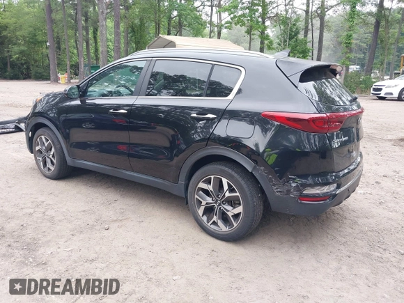 2020 Kia Sportage EX with VIN KNDPN3AC3L7658403, listed as a IAAI auction lot 42485473 with 38,601 mi miles and . Bid and sale history available at DreamBid. Image 3.