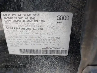 2013 Audi Q5 Premium Plus с VIN WA1DGAFP8DA063221, выставлен на аукционе IAAI как лот 42338611 с пробегом 91 485 миль миль и . История ставок и продаж доступна на DreamBid. Изображение 9.