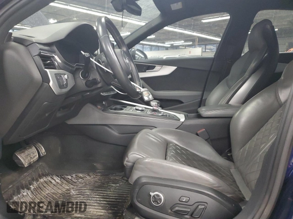 2019 Audi S4 Prestige with VIN WAUC4AF44KA005990, listed as a Copart auction lot 46662125 with 47,417 mi miles and Salvage Title. Bid and sale history available at carsss.com. Image 7.
