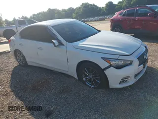 2017 Infiniti Q50 Premium with VIN JN1EV7AR5HM839081, listed as a IAAI auction lot 42663515 with 73,870 mi miles and . Bid and sale history available at DreamBid. Image 1.