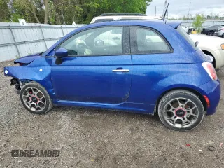 2013 FIAT 500 Sport with VIN 3C3CFFBR7DT511972, listed as a Copart auction lot 56914805 with 182,147 mi miles and Salvage title. Bid and sale history available at DreamBid. Image 2.