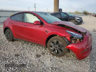 2024 Tesla Model Y with VIN 7SAYGDED2RA331985, listed as a Copart auction lot 50849025 with 6,108 mi miles and Salvage title. Bid and sale history available at DreamBid. Image 4.