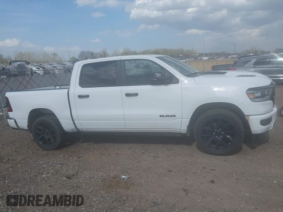 2023 Ram 1500 Laramie with VIN 1C6SRFJT3PN541901, listed as a IAAI auction lot 42156766 with 58,082 mi miles and . Bid and sale history available at DreamBid. Image 13.