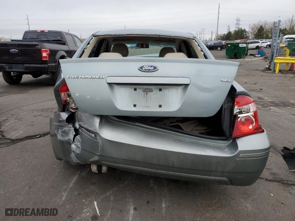 2006 Ford Five Hundred SEL with VIN 1FAFP24126G164845, listed as a Copart auction lot 48341075 with 122,819 mi miles and Salvage Title. Bid and sale history available at carsss.com. Image 6.