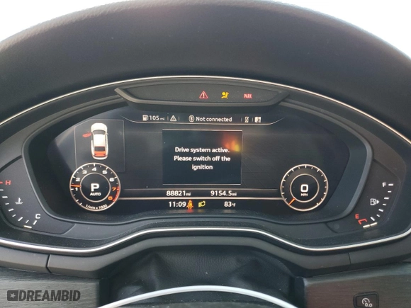 2018 Audi A5 Sportback Premium Plus with VIN WAUENCF54JA062750, listed as a Copart auction lot 45016295 with NaN miles and Salvage Title. Bid and sale history available at carsss.com. Image 9.