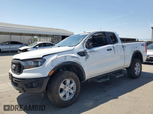 2020 Ford Ranger XL with VIN 1FTER1FH6LLA14955, listed as a Copart auction lot 60250875 with 55,679 mi miles and Salvage title. Bid and sale history available at DreamBid. Image 1.