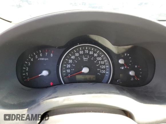 2008 Kia Sedona LX with VIN KNDMB233286198845, listed as a Copart auction lot 65081444 with 96,161 mi miles and Salvage Title. Bid and sale history available at carsss.com. Image 9.