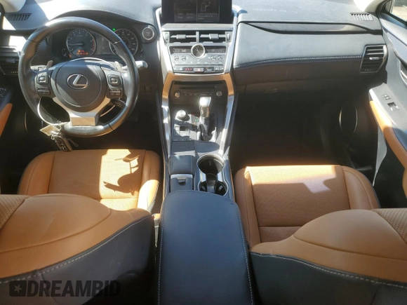 2021 Lexus NX 300 with VIN JTJDARBZ9M5031557, listed as a Copart auction lot 53133975 with 38,453 mi miles and Salvage title. Bid and sale history available at DreamBid. Image 8.