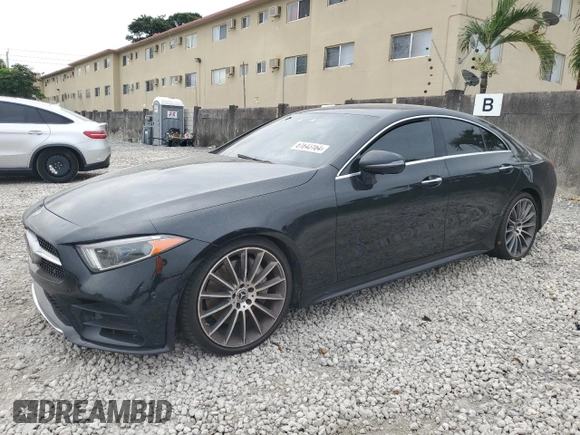 2019 Mercedes-Benz CLS with VIN WDD2J5JB1KA032994, listed as a Copart auction lot 61643164 with 0 mi miles and Non Repairable. Bid and sale history available at carsss.com. Image 1.