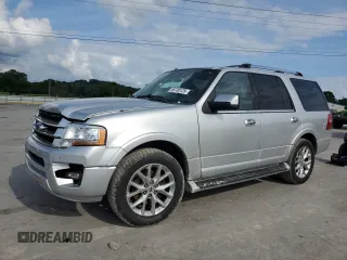2017 Ford Expedition Limited z VIN 1FMJU1KTXHEA53014, wystawiony jako Copart lot #58730125 z przebiegiem 152 061 mil mil oraz Szkoda całkowita • Salvage title. Historia ofert i sprzedaży dostępna na DreamBid. Obrazek 1.