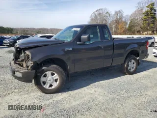 2005 Ford F-150 XL with VIN 1FTRF14W65NB91606, listed as a Copart auction lot 84889894 with 157,947 mi miles and Salvage Title. Bid and sale history available at carsss.com. Image 1.