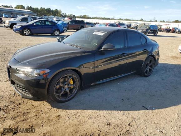 2019 Alfa Romeo Giulia Ti with VIN ZARFAMBN4K7606487, listed as a Copart auction lot 80199234 with 24,357 mi miles and Salvage Title. Bid and sale history available at carsss.com. Image 1.