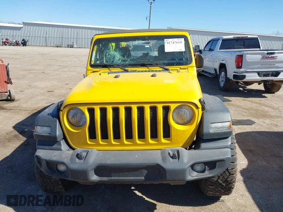 2021 Jeep Wrangler Sport S with VIN 1C4HJXAG5MW691176, listed as a IAAI auction lot 41747618 with 115,775 mi miles and . Bid and sale history available at DreamBid. Image 13.