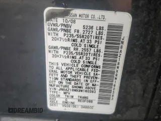 2009 Nissan Murano LE with VIN JN8AZ18WX9W160393, listed as a Copart auction lot 73369344 with 167,721 mi miles and Salvage Title. Bid and sale history available at carsss.com. Image 15.